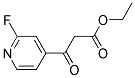 2-FLUORO-BETA-OXO-4-PYRIDINEPROPANOIC ACID ETHYL ESTER Struktur