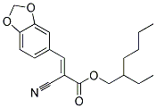 2-ETHYLHEXYL A-CYANO-3,4-METHYLENDIOXYCINNAMATE Struktur