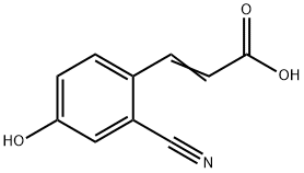 2-CYANO-4-HYDROXYCINNAMIC ACID Struktur