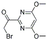 2-BROMO-1-(4,6-DIMETHOXYPYRIMIDIN-2-YL)ETHANONE Struktur