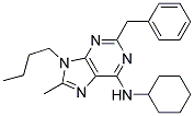 2-BENZYL-9-BUTYL-N-CYCLOHEXYL-8-METHYL-9H-PURIN-6-AMINE Struktur