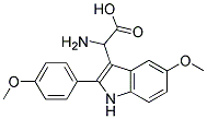 2-AMINO-2-(5-METHOXY-2-(4-METHOXYPHENYL)-1H-INDOL-3-YL)ACETIC ACID Struktur