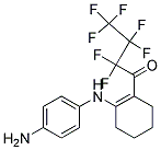 1-[(4-AMINOPHENYL)-AMINO]-2-PERFLUOROBUTANOYL-CYCLOHEX-1-ENE Struktur