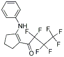 1-(N-PHENYLAMINO)-2-PERFLUOROBUTANOYL-CYCLOPENT-1-ENE Struktur