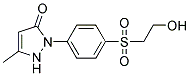 1-(4-BETA-HYDROXYETHYLSULFONYLPHENYL-)-3-METHYL-5-PYRAZOLONE Structure