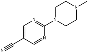 2-(4-Methylpiperazin-1-yl)pyrimidine-5-carbonitrile Struktur