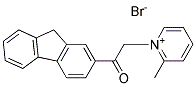 1-(9H-2-FLUORENYL)-2-(2-METHYL-1-PYRIDINIUMYL)-1-ETHANONE BROMIDE, TECH Struktur