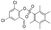 2,4-DICHLORO-6-FORMYLPHENYL 2,3,4,5,6-PENTAMETHYLBENZENE-1-SULFONATE, TECH Struktur