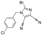 2-BROMO-1-(4-CHLOROBENZYL)-1H-IMIDAZOLE-4,5-DICARBONITRILE, TECH Struktur