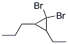 1,1-DIBROMO-2-ETHYL-3-PROPYLCYCLOPROPANE, TECH Struktur