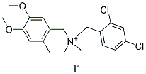 2-(2,4-DICHLOROBENZYL)-6,7-DIMETHOXY-2-METHYL-1,2,3,4-TETRAHYDROISOQUINOLINIUM IODID, TECH Struktur