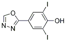 2,6-DIIODO-4-(1,3,4-OXADIAZOL-2-YL)PHENOL, TECH Struktur