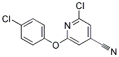 2-CHLORO-6-(4-CHLOROPHENOXY)ISONICOTINONITRILE, TECH Struktur