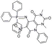 1,3-DIMETHYL-6-NITRO-8-PHENYL-5-[(1,1,1-TRIPHENYL-LAMBDA~5~-PHOSPHANYLIDENE )AMINO]-1,2,3,4,7,8-HEXAHYDROPYRIDO[2,3-D]PYRIMIDINE-2,4,7-TRIONE Struktur