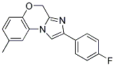 2-(4-FLUOROPHENYL)-8-METHYL-4H-5-OXA-3,9B-DIAZA-CYCLOPENTA[A]NAPHTHALENE Struktur