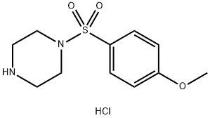 1-(4-METHOXY-BENZENESULFONYL)-PIPERAZINEHYDROCHLORIDE Struktur