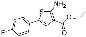 2-AMINO-5-(4-FLUORO-PHENYL)-THIOPHENE-3-CARBOXYLICACID ETHYL ESTER Struktur