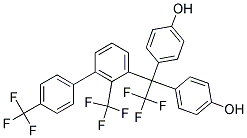 2,2-BIS(4-HYDROXYPHENYL)-2-(4-TRIFLUOROMETHYLPHENYTRIFLUOROMETHYLPHENYL)TRIFLUOROETHANE Struktur