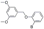 2-(3',5'-DIMETHOXYBENZYLOXY)PHENYLBORON& Struktur