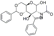 2-ACETAMIDO-3-BENZOYL-4,6-O-BENZYLIDENE-2-DEOXY-D-GLUCOPYRANOSIDE Struktur