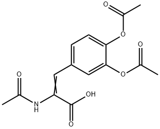 2-ACETAMIDO-3-(3,4-DIACETOXYPHENYL)-2-PROPENOIC ACID Struktur