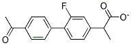 2-(4'-ACETYL-2-FLUORO-BIPHENYL-4YL)PROPIONATE Struktur