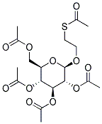 2'-(ACETYLTHIO)ETHYL 2,3,4,6-TETRA-O-ACETYL-B-D-GLUCOPYRANOSIDE Struktur