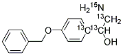 2-AMINO-1-(4'-BENZYLOXYPHENYL)ETHANOL-13C1,13C2,15N Struktur