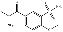 2-AMINO-1-(4'-METHOXY-3'-SULFONAMIDOPHENYL)-2-PROPANONE, HYDROCHLORIDE Struktur