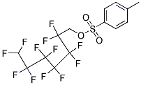 1H,1H,7H-PERFLUOROHEPTYL 4-TOLUENESULPHONAT Struktur