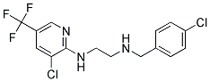 1-(4-CHLOROBENZYLAMINO)-2-[3-CHLORO-5-(TRIFLUOROMETHYL)PYRID-2-YLAMINO]ETHAN Struktur