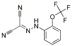 2-{2-[2-(TRIFLUOROMETHOXY)PHENYL]HYDRAZONO}MALONONITRILE 95+% Struktur