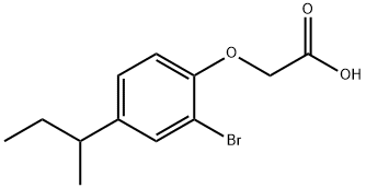 2-[2-BROMO-4-(SEC-BUTYL)PHENOXY]ACETIC ACID Struktur