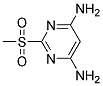 2-METHANESULFONYL-PYRIMIDINE-4,6-DIAMINE Struktur