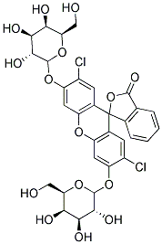 2',7'-DICHLOROFLUORESCEIN DI-GALACTOSIDE Struktur