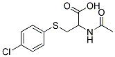 2-(ACETYLAMINO)-3-[(4-CHLOROPHENYL)SULFANYL]PROPANOIC ACID Struktur