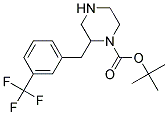 2-(3-TRIFLUOROMETHYL-BENZYL)-PIPERAZINE-1-CARBOXYLIC ACID TERT-BUTYL ESTER Struktur