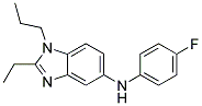 (2-ETHYL-1-PROPYL-1H-BENZOIMIDAZOL-5-YL)-(4-FLUORO-PHENYL)-AMINE Struktur