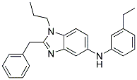 (2-BENZYL-1-PROPYL-1H-BENZOIMIDAZOL-5-YL)-(3-ETHYL-PHENYL)-AMINE Struktur