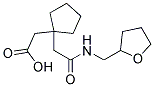 (1-(2-OXO-2-[(TETRAHYDROFURAN-2-YLMETHYL)AMINO]ETHYL)CYCLOPENTYL)ACETIC ACID Struktur