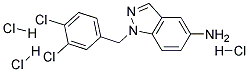 1-(3,4-DICHLORO-BENZYL)-1H-INDAZOL-5-YLAMINE TRIHYDROCHLORIDE Struktur