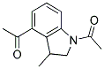 1-(1-ACETYL-3-METHYL-2,3-DIHYDRO-1H-INDOL-4-YL)-ETHANONE Struktur