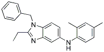 (1-BENZYL-2-ETHYL-1H-BENZOIMIDAZOL-5-YL)-(2,4-DIMETHYL-PHENYL)-AMINE Struktur