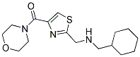 1-CYCLOHEXYL-N-([4-(MORPHOLIN-4-YLCARBONYL)-1,3-THIAZOL-2-YL]METHYL)METHANAMINE Struktur