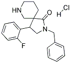 2-BENZYL-4-(2-FLUOROPHENYL)-2,7-DIAZASPIRO[4.5]DECAN-1-ONE HYDROCHLORIDE Struktur