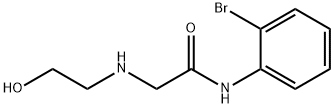 2-(2-HYDROXYETHYLAMINO)-N-(2-BROMOPHENYL)ACETAMIDE Struktur