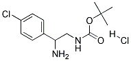 [2-AMINO-2-(4-CHLORO-PHENYL)-ETHYL]-CARBAMIC ACID TERT-BUTYL ESTER HYDROCHLORIDE Struktur