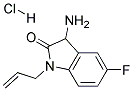 1-ALLYL-3-AMINO-5-FLUORO-1,3-DIHYDRO-INDOL-2-ONE HYDROCHLORIDE Struktur