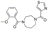 1-(2-METHOXYBENZOYL)-4-(1,3-THIAZOL-4-YLCARBONYL)-1,4-DIAZEPANE Struktur