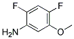 2,4-DIFLUORO-5-METHOXYANILINE Struktur